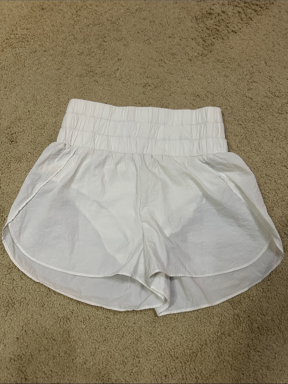 TCEC White Lightweight “Ready to Run” Athletic Shorts